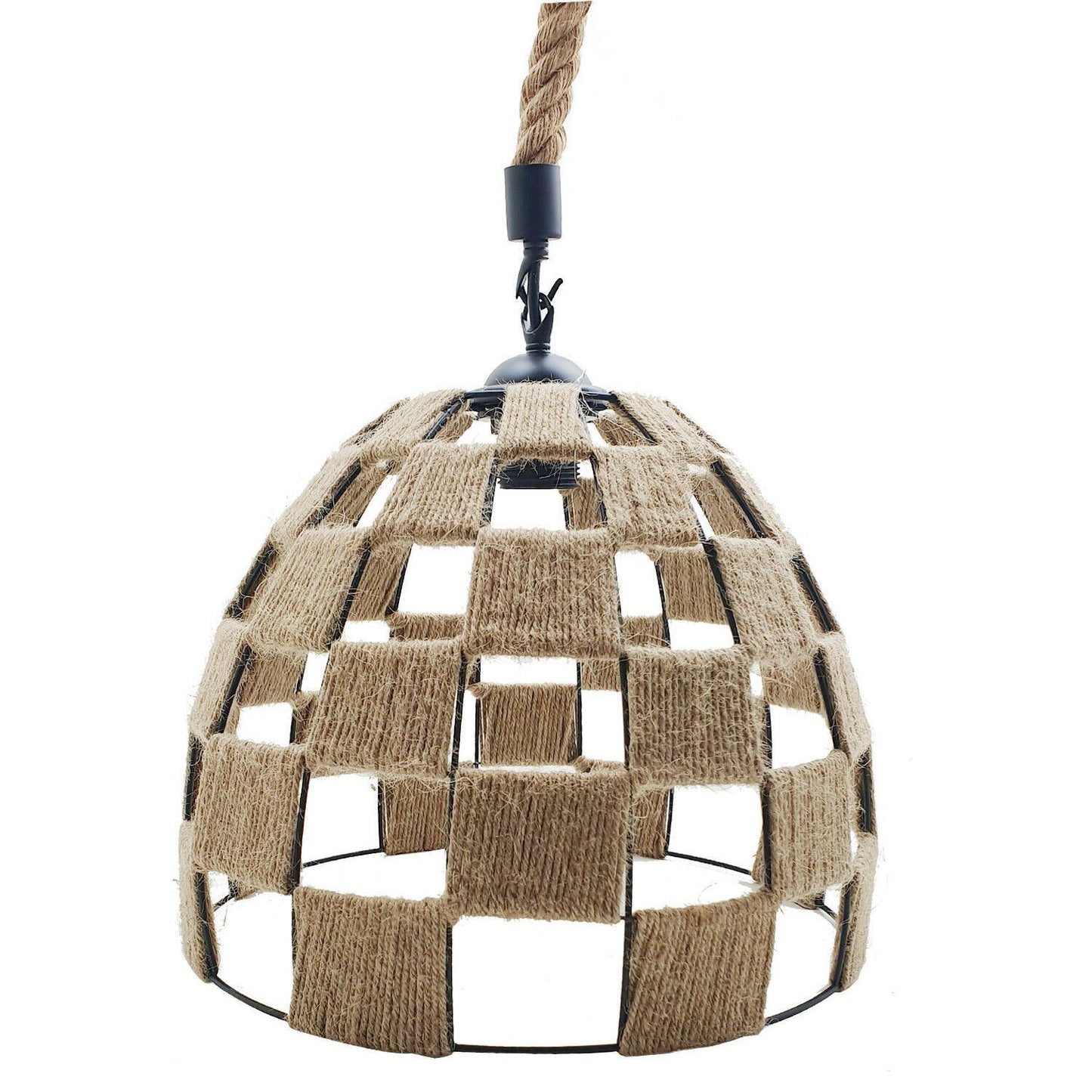 Retro Industrial Vintage Loft Hanfseil Pendelleuchte Deckenlampe