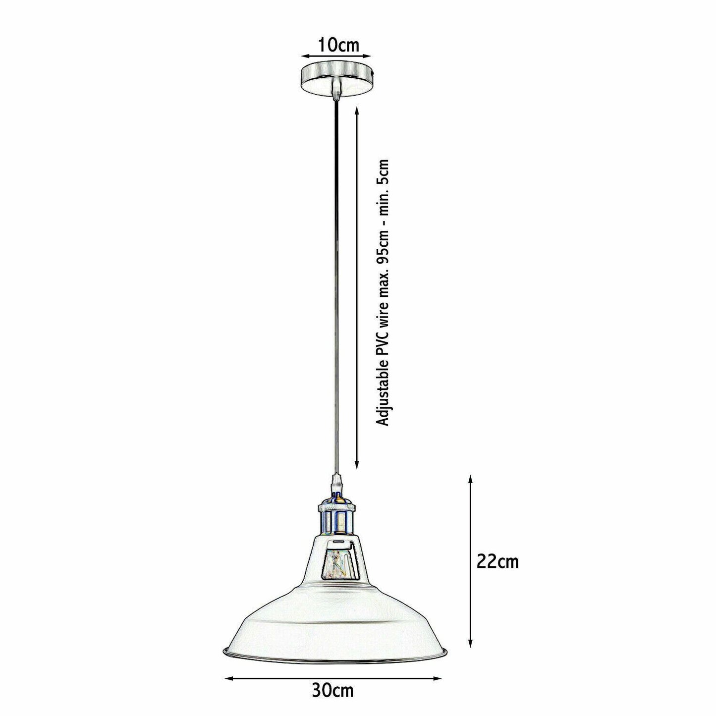 Moderne Vintage Retro Decken Industrie Tisch Pendelleuchte Esstisch Wohnzimmer Lampe