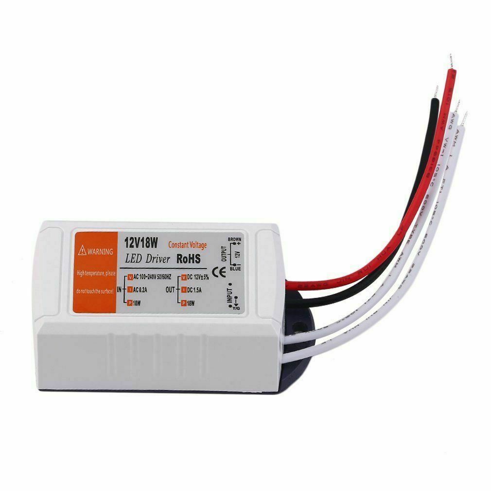 Neuer DC 12V LED Treiber Blau und Orange 18W / 28W / 48W / 72W / 100W Netzteil Treibertransformator