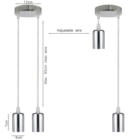 Pendelleuchte Deckenrosette Dimmbar Lampe E27 Fassung