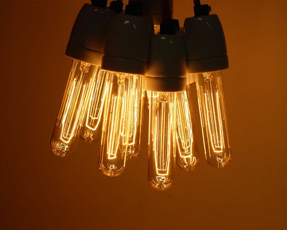 Vintage Filament Glühlampe Edison Tall Bulb Dimmbar B22 E27 Dekoratives Industrielicht ~