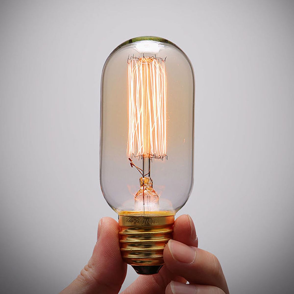Vintage Filament Glühlampe Edison Tall Bulb Dimmbar B22 E27 Dekoratives Industrielicht ~