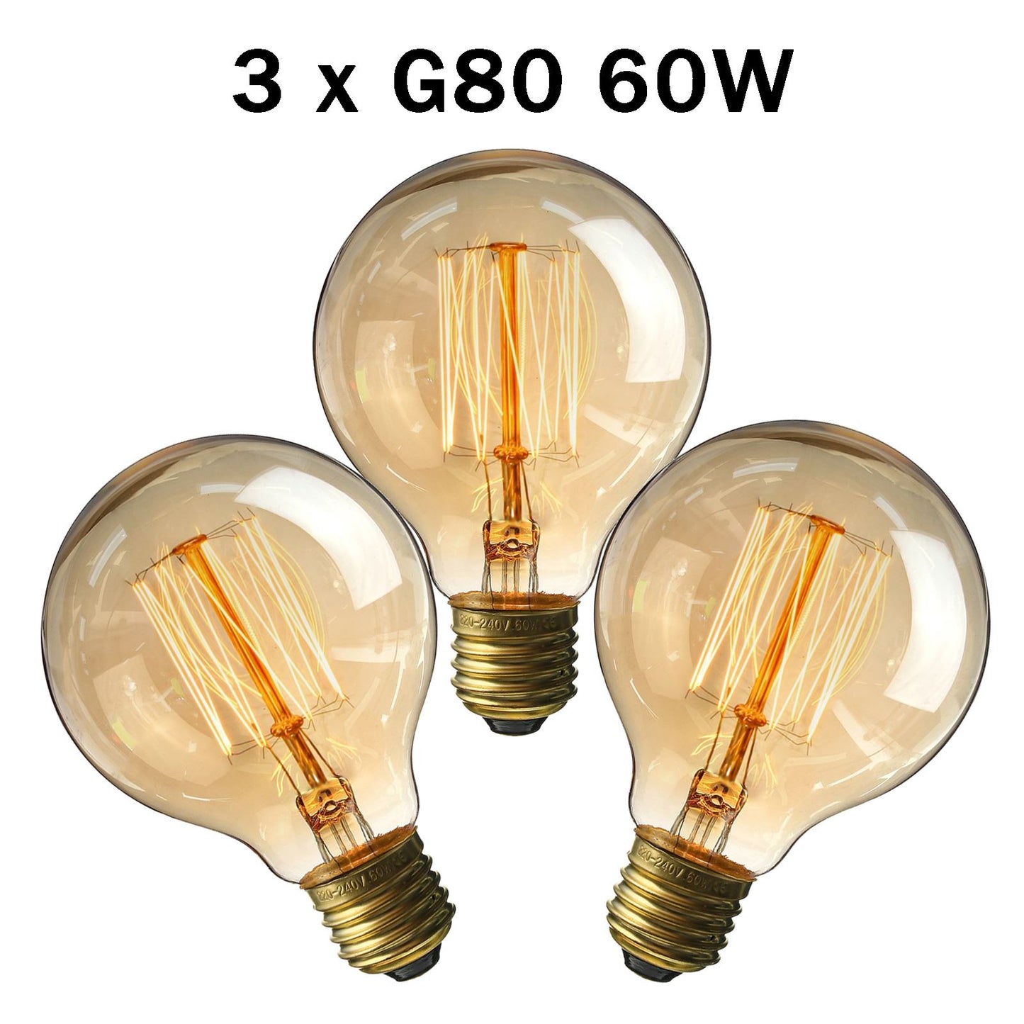 Vintage Industrial Filament Eichhörnchenkäfig Antik-Stil Edison GlühbirneS