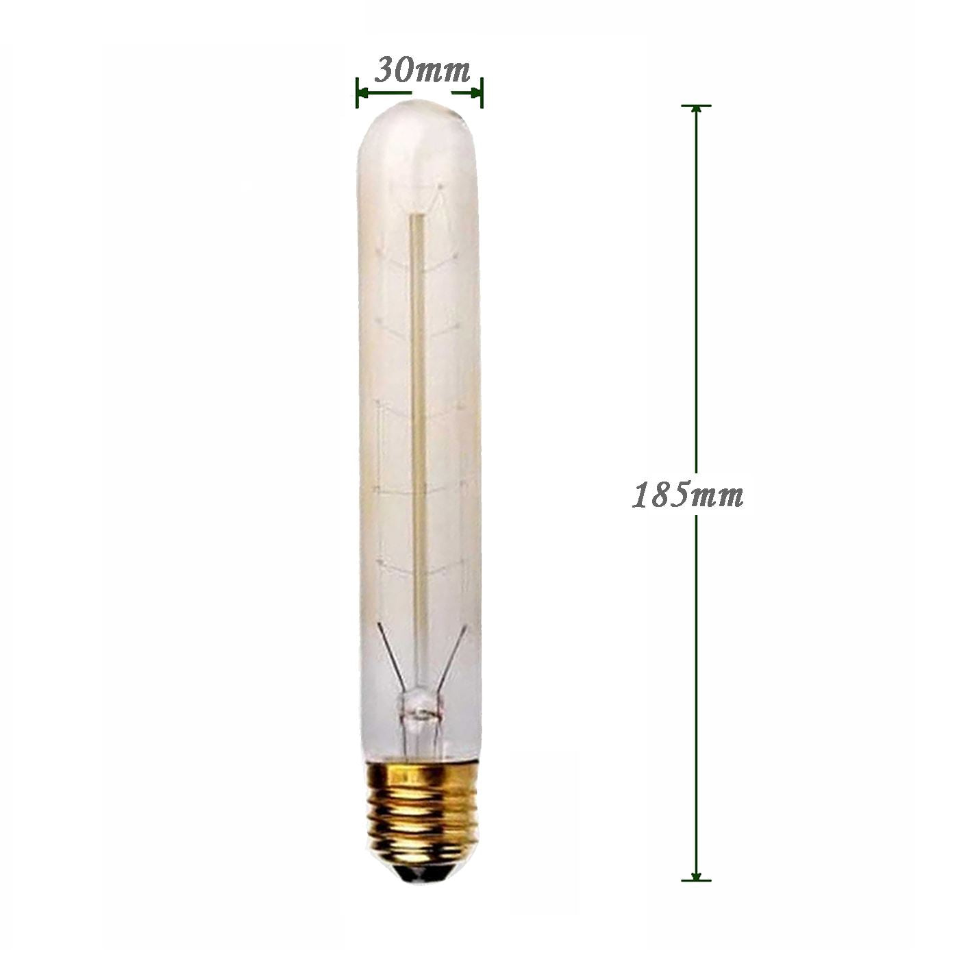 Vintage Filament Glühlampe Edison Tall Bulb Dimmbar B22 E27 Dekoratives Industrielicht ~