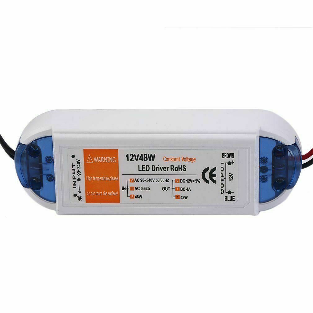 Neuer DC 12V LED Treiber Blau und Orange 18W / 28W / 48W / 72W / 100W Netzteil Treibertransformator