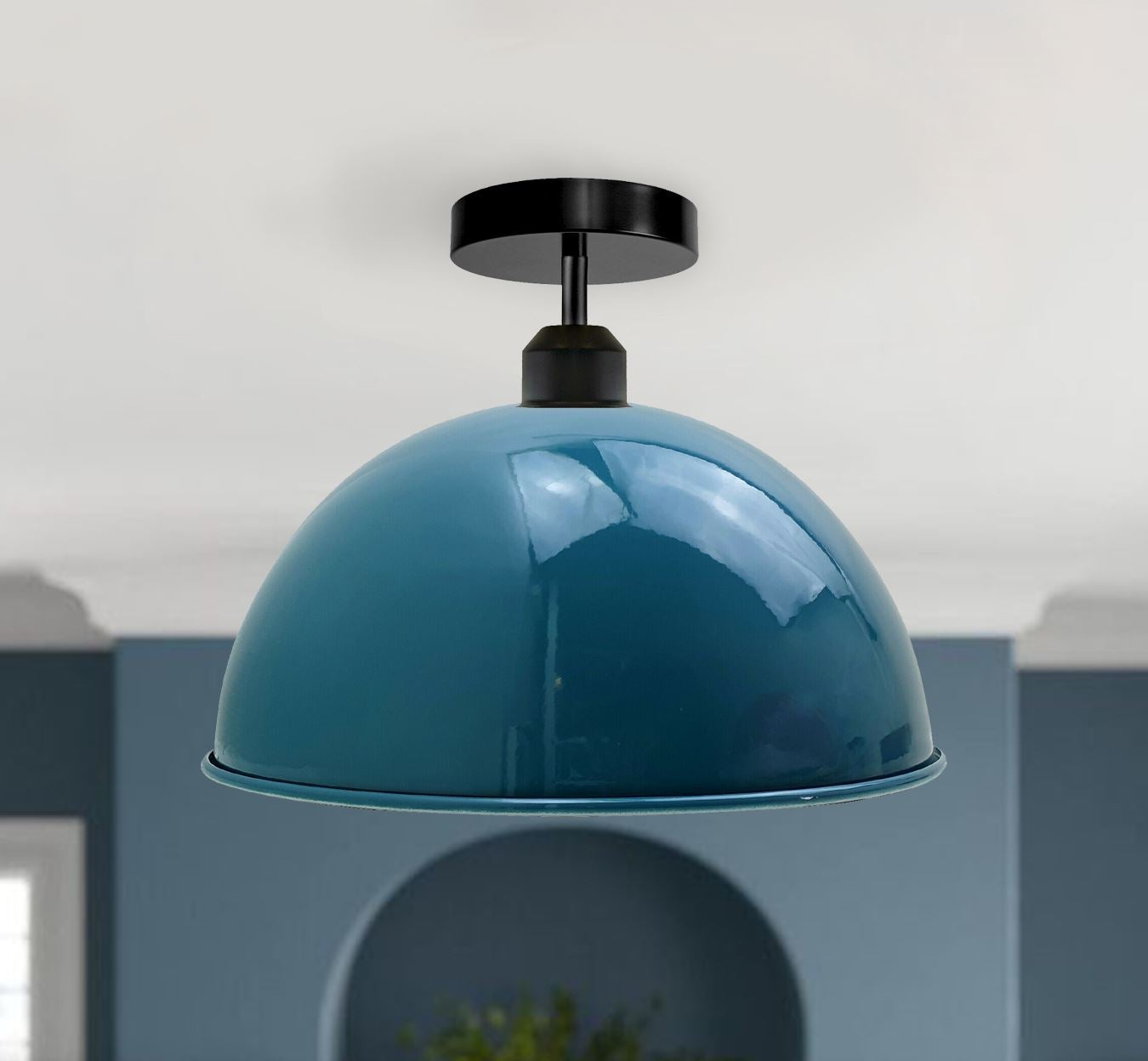 Industrieller Retro-Vintage-Stil Dome Shade Deckenleuchte
