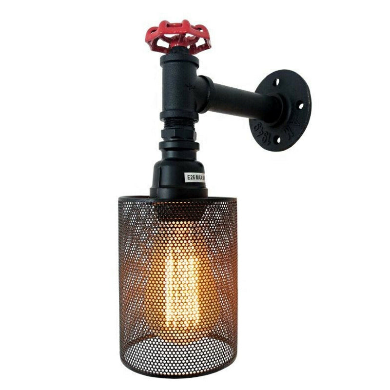 LED röhren lampen Schwarz Wasserrohr Wandleuchte
