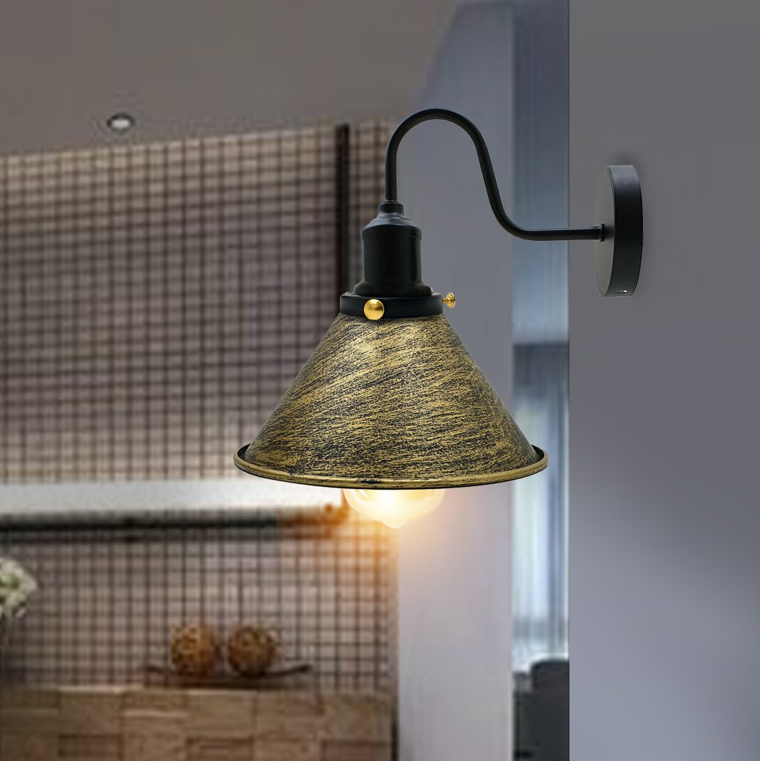 Wandleuchte innen
Konische metall Wandlampe
