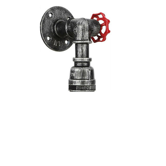 Moderne Wandleuchte in gebürstetem Silber für Innenräume