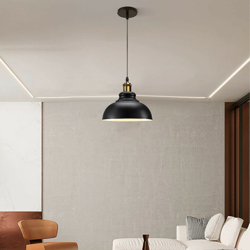 Pendelleuchte im Loft-Stil in edlem Schwarz