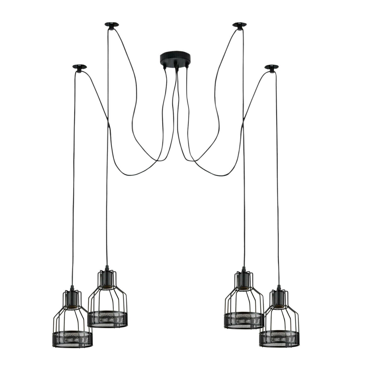 Spinnenlampe Pendelleuchte 2-flammig Schlafzimmer