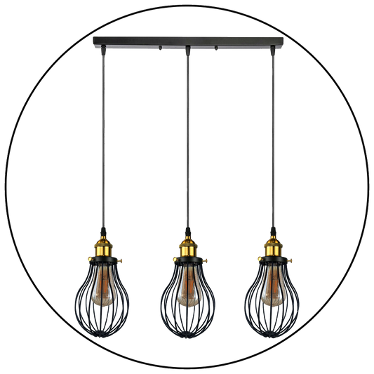 Pendelleuchte Höhenverstellbar Dekorative Käfigleuchte