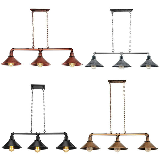 Industrielle Retro-Metalllampe abgehängte Schatten-Rohr-Lichter-Pendelleuchte