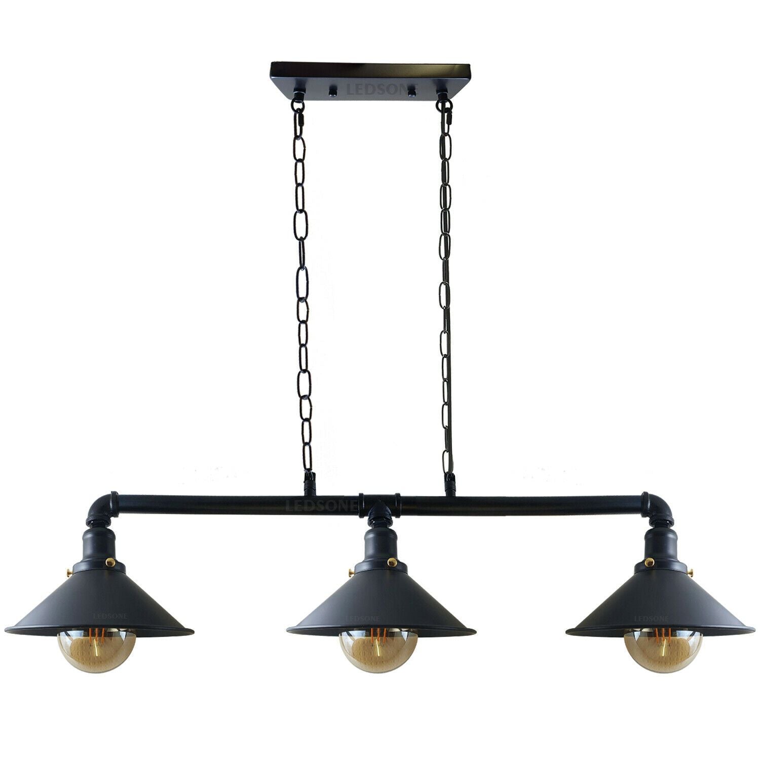 Industrielle Retro-Metalllampe abgehängte Schatten-Rohr-Lichter-Pendelleuchte