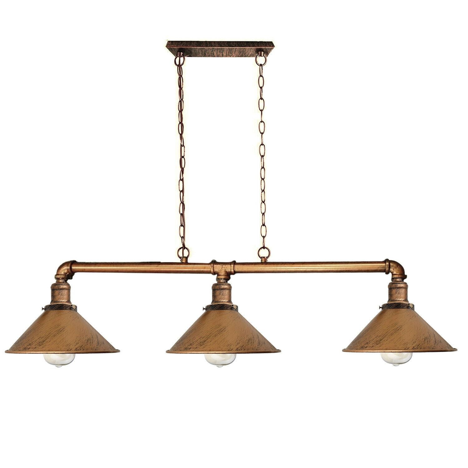 Industrielle Retro-Metalllampe abgehängte Schatten-Rohr-Lichter-Pendelleuchte
