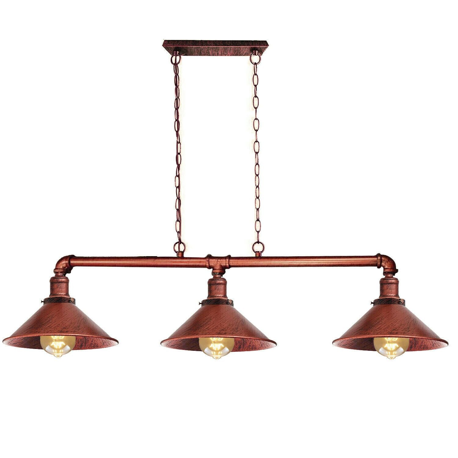 Industrielle Retro-Metalllampe abgehängte Schatten-Rohr-Lichter-Pendelleuchte