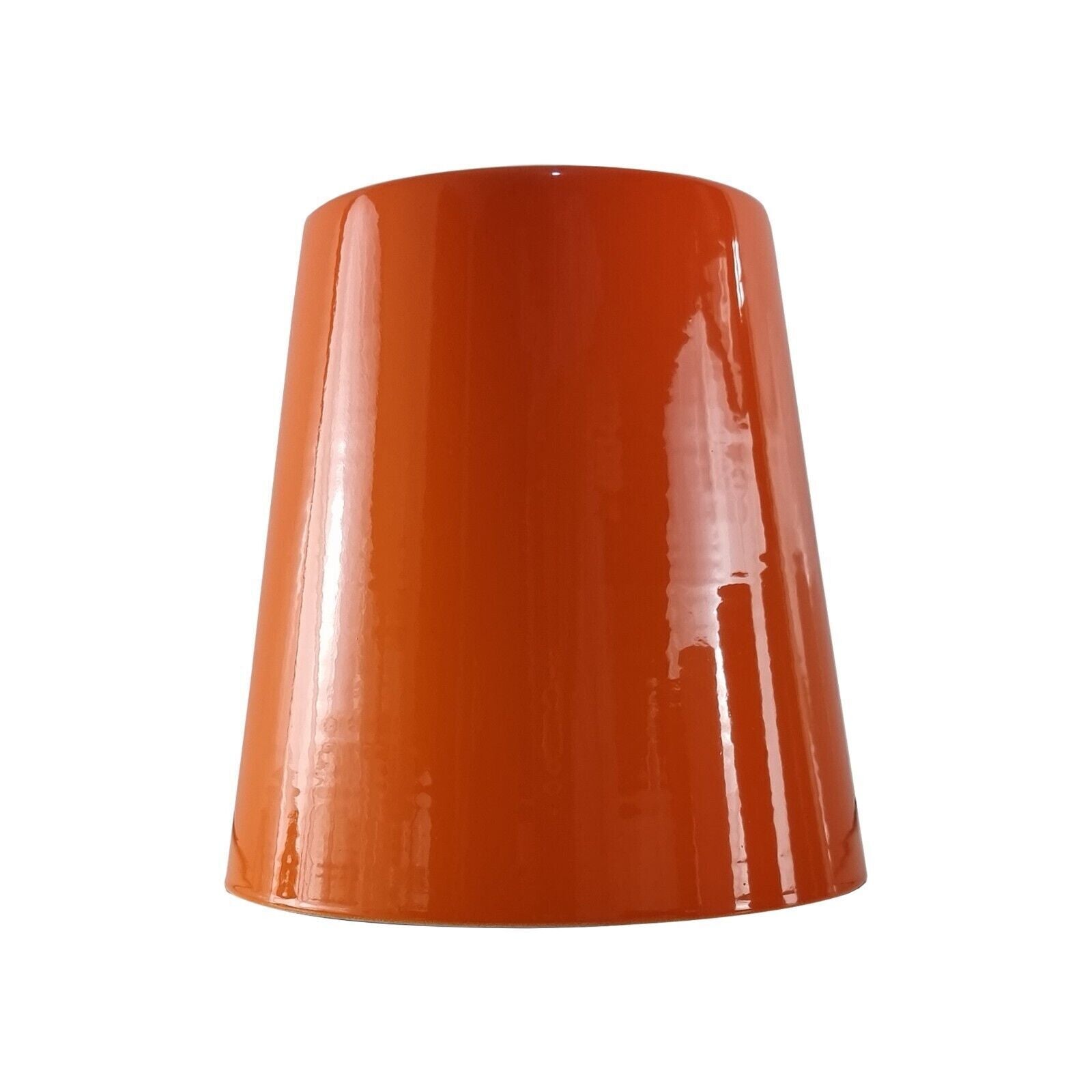 orange Retro Hängelampenschirm aus Metall