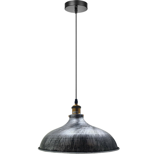 Pendelleuchte Retro Industrial - Gebürstetes Silber