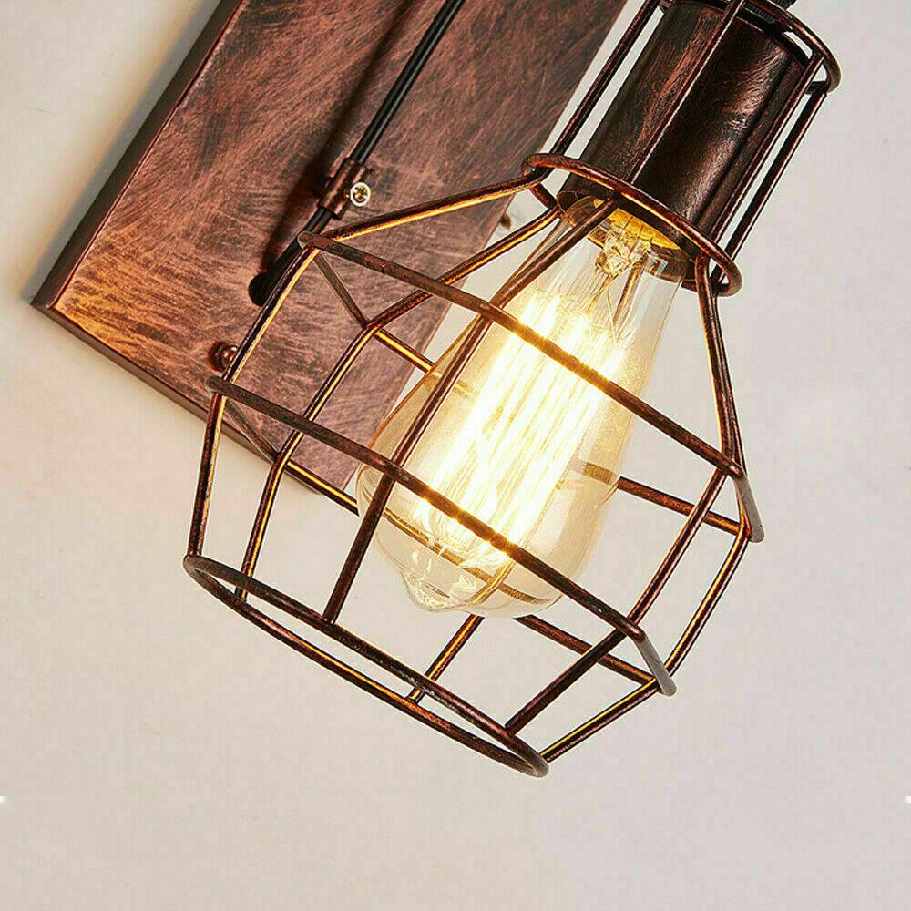 Wandleuchte Retro Rad Licht Rustikale Vintage Pipe Industrial Steampunk Beleuchtung