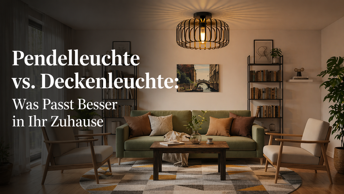 Pendelleuchte vs. Deckenleuchte