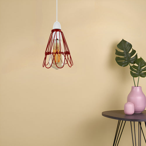 Industrieller Lampenschirm Drahtkäfig Lampenfassung Lampenabdeckung~3012