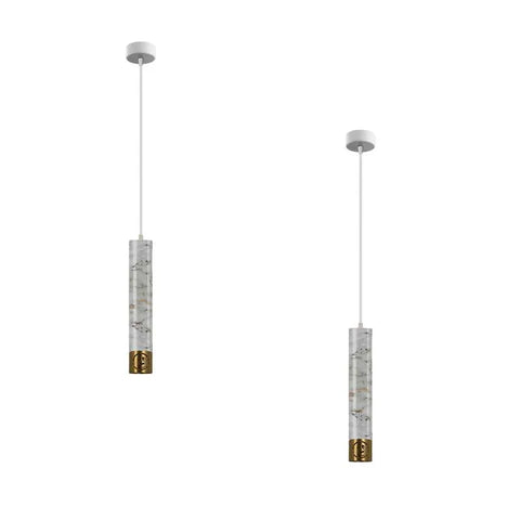 Hängende lampen |schwarz |weiß|Grün|Ø 35cm | rohr lampe~2628 - Variant: Weiss / 2 Pack / Warmweiß