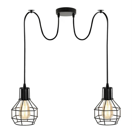 Industrielle DIY Spinnenleuchte – 2 Wege , E27 | Ø 15cm