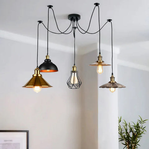 Moderna plafoniera a più bracci | Lampada a ragno | Lampada a sospensione a LED da 2 m ~ 2267