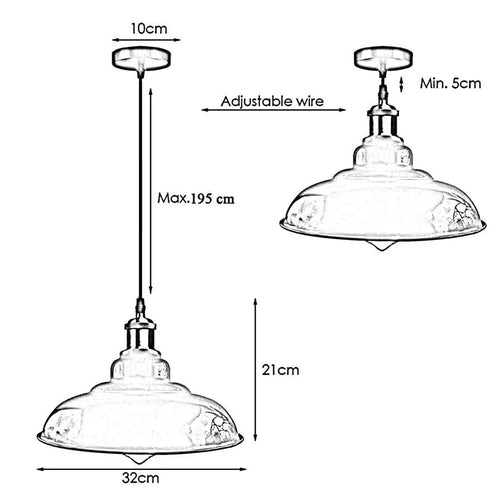Lampada a sospensione moderna in giallo con E27 – cavo da 195 cm – set completo in metallo ~ 2823