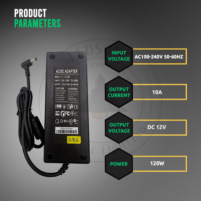 12V 10A (AC zu DC) geregeltes Netzteil