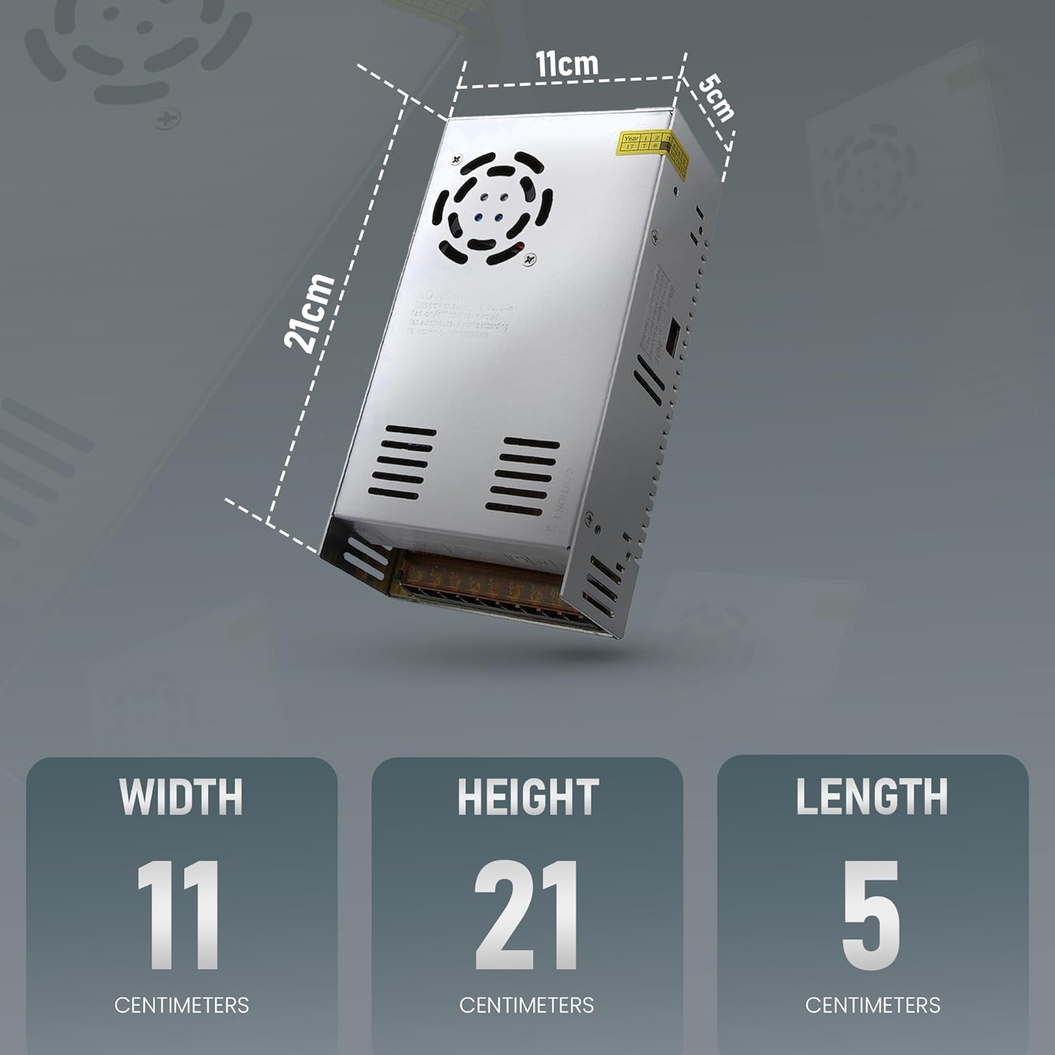 480W, 24V, 20A, Aluminiumgehäuse