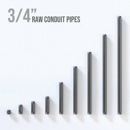 3/4 Zoll Rohrohr Lauf BSP Tempergussrohr Eisenrohr Lampenfassung ~3209