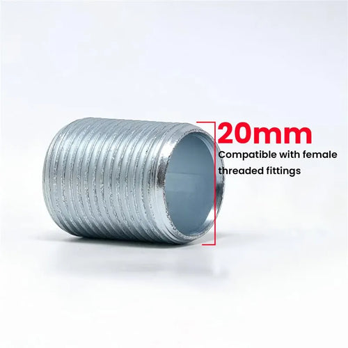 Stahlverbinder 20mm | Rohrverschraubung für DIY Industrial lampe ~3225