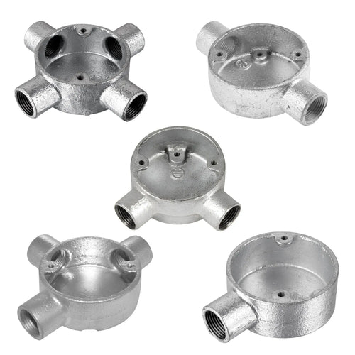 Leuchtkasten Armatur Verzinkter Stahl Klemmenkasten für Lampe ~3226