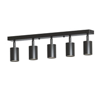 Schwarze Deckenleuchte Mehrflammig Verstellbar Rechteckig ~3287 variant