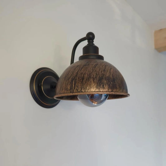 LEDSone Industrielle Wandleuchte Vintage Retro Eisen Lampenschirm E27 Deckenleuchte Wandlampe Innenbeleuchtung für Küche Esszimmer Schlafzimmer Restaurant Ba