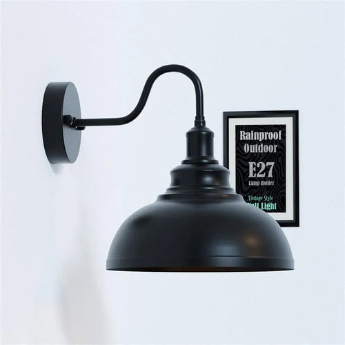 Regenfeste Außenwandleuchte mit elegantem 29 cm geschwungenem Design~3339