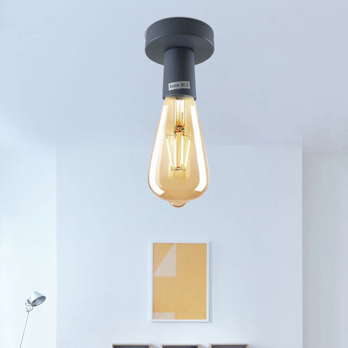 Vintage Unterputz Deckenleuchte E27 Glühbirnenhalter Leuchtenfassung ~3336