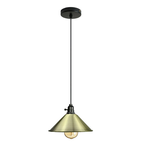 Retro Coolie Pendelleuchte E27 mit Drehschalter ~ 3362