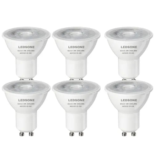 GU10 3,5,7W Ledsone LED Spotlight Glühbirne 6400K 300-800lm 6er ~3436