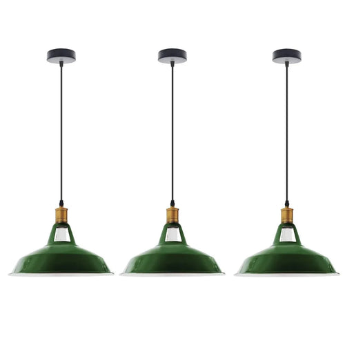 3er set Retro einzel Pendelleuchten für Billardtische ~3493