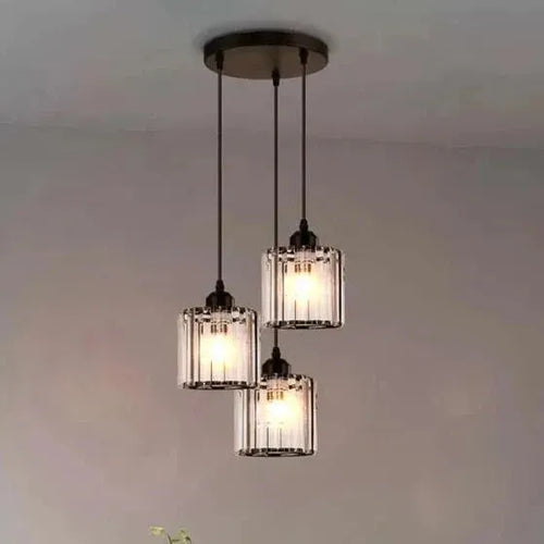 Pendelleuchte Kristall Wohnzimmer 3 Flammig E27 Esstisch Hängeleuchte ~3520