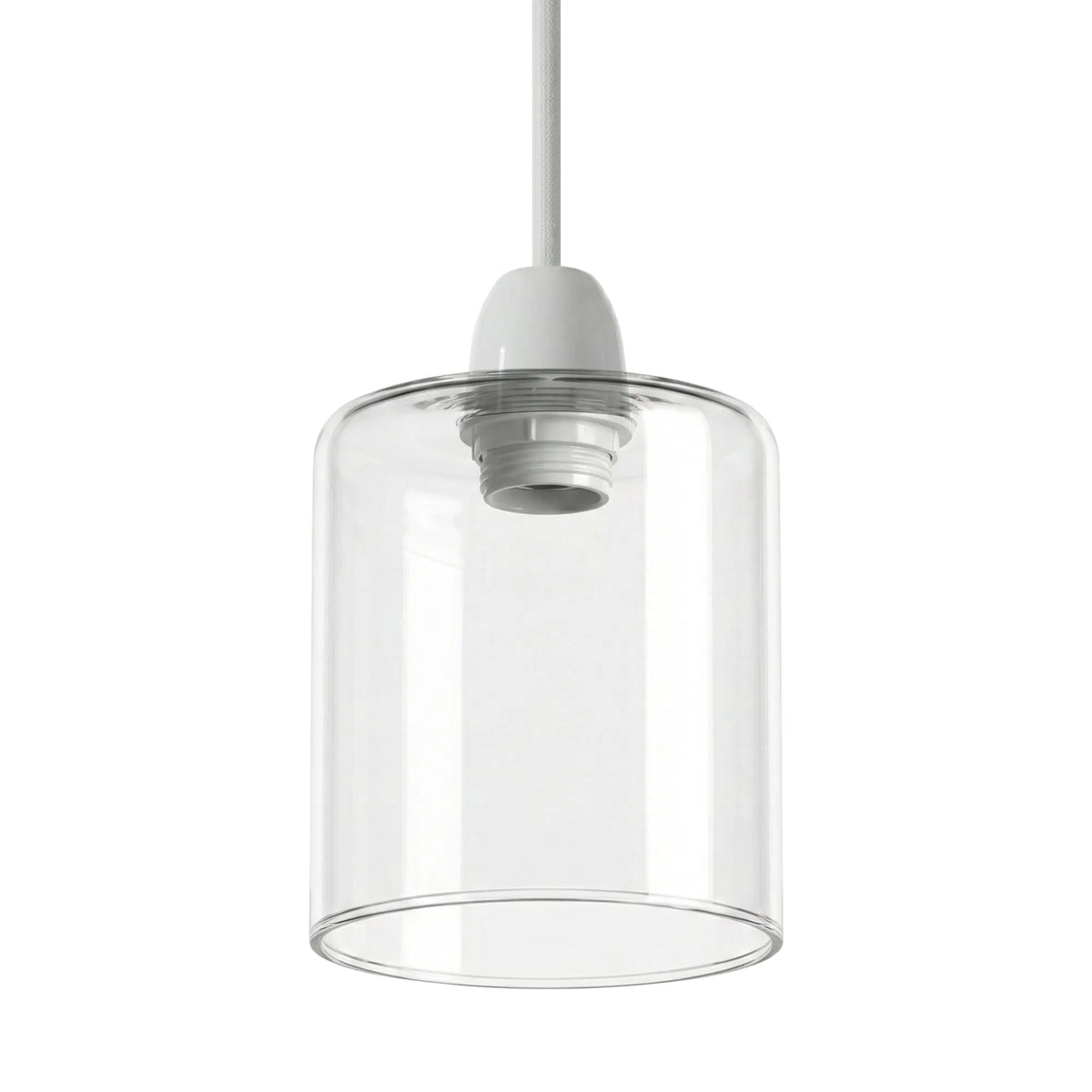 Zylinder Glas Lampenschirm Ø9cm