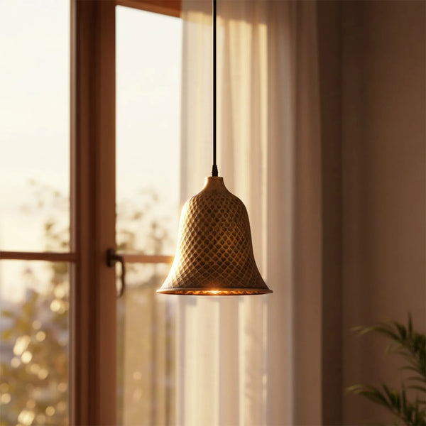 Glocke Mini Pendelleuchte Metall Kupfer E27~3784