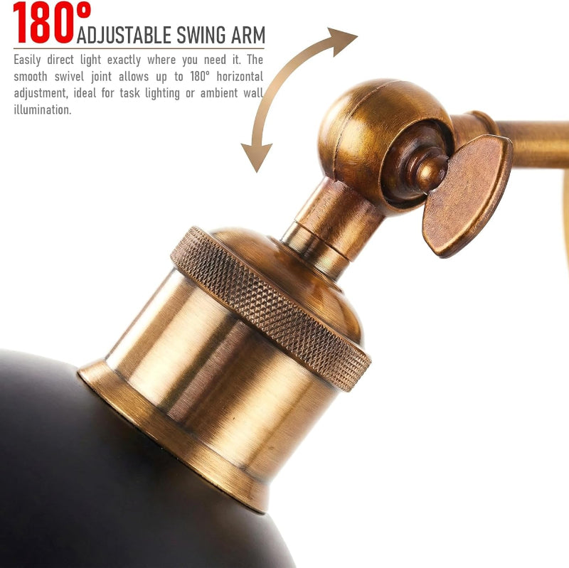 180 Grad verstellbaren Messing-Gelenks einer Wandlampe