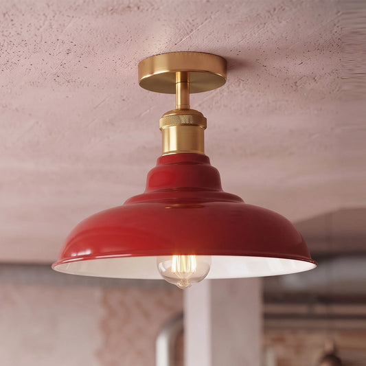 Vintage Deckenleuchte Industrie Unterputz Deckenlampe E27 | Ø 32cm~4164