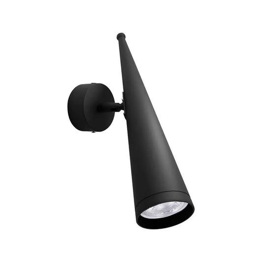  Schwarz LED-Wandleuchte (Kegel-Schirm)