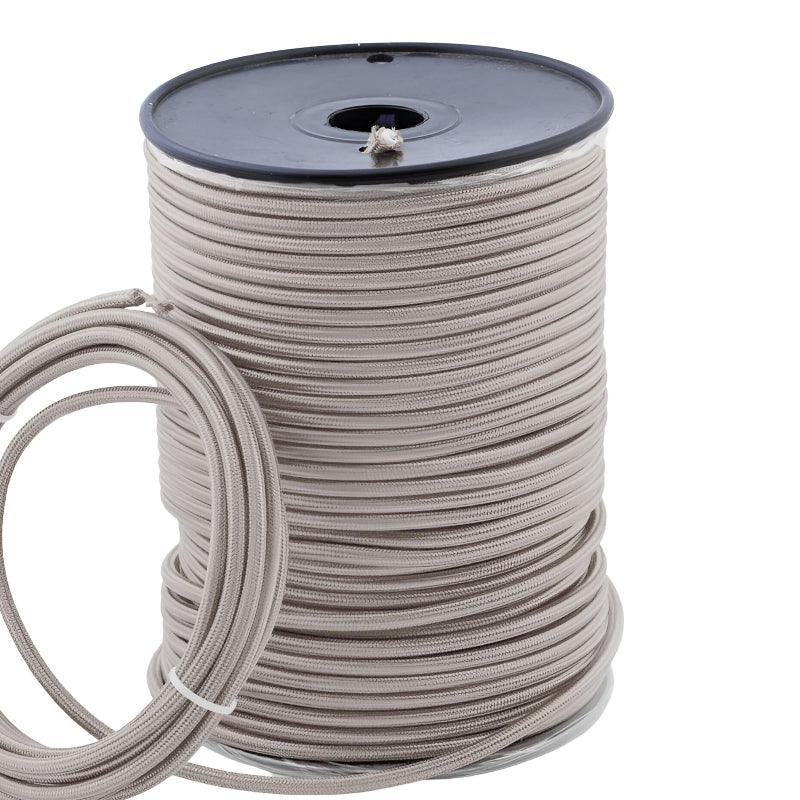 2-adriges Rundkabel mit Stoffummantelung