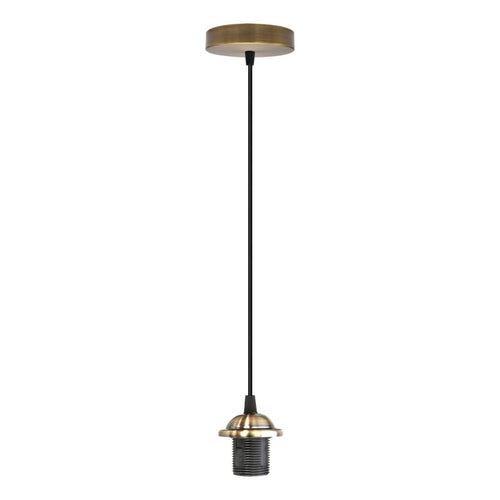 Industrie E27 Schnurpendel mit Baldachin - 95cm Verstellbare Deckenleuchte~4091