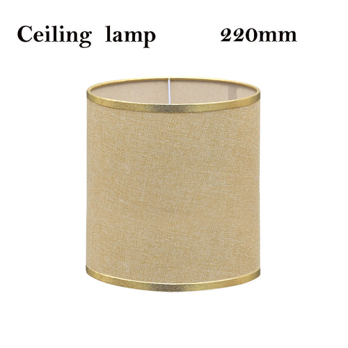 Moderner Trommellampenschirm aus Leinenstoff~2935